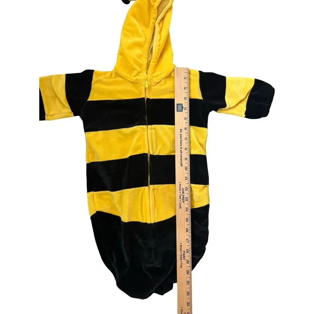 Bumble Bee Halloween Costume Infant Baby 0/9 Months Miniwear Zip Unisex